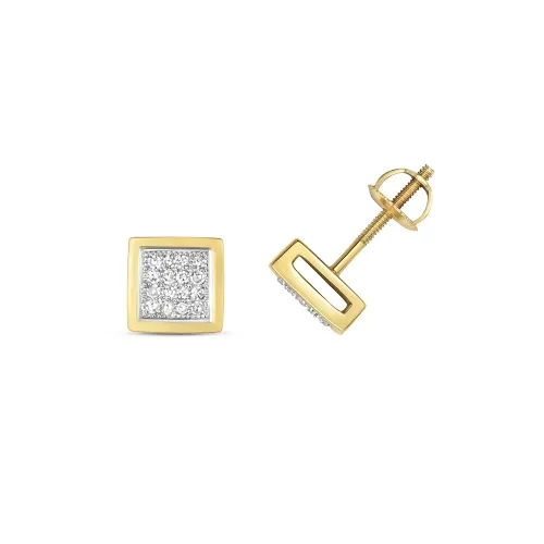 DIAMOND SQ STUDS 0.13ct